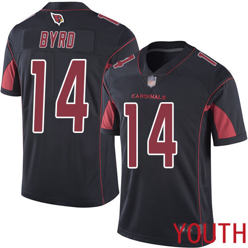 Arizona Cardinals Limited Black Youth Damiere Byrd Jersey NFL Football 14 Rush Vapor Untouchable